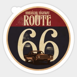 Route 66 America Highway Sticker